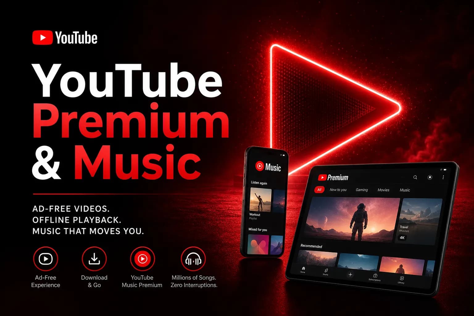 راهنمای کامل یوتیوب Premium و یوتیوب Music در ۲۰۲۶؛ کدام را بخریم؟