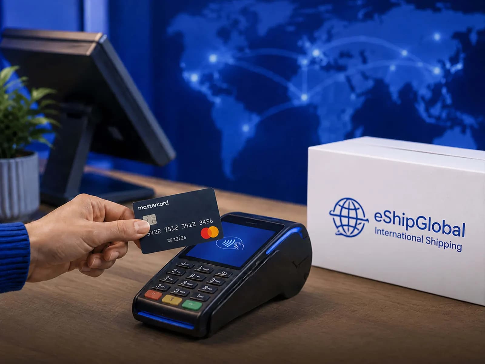 پرداخت هزینه پست eShipGlobal