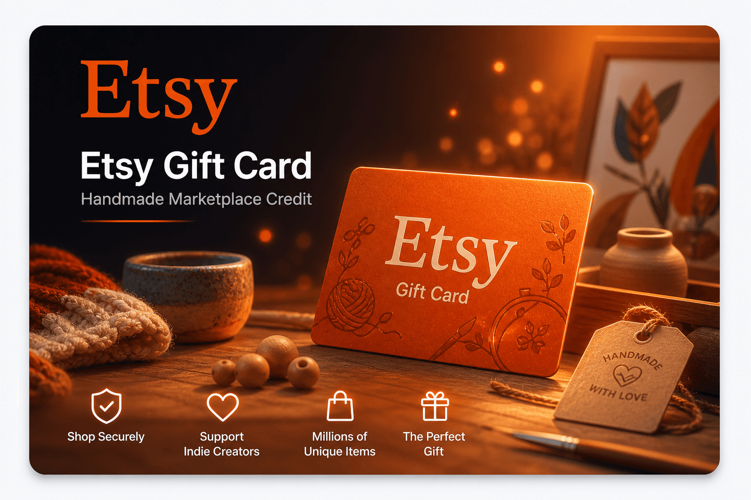 گیفت کارت Etsy