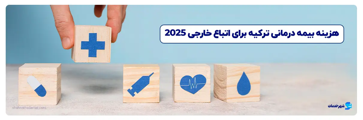 هزینه بیمه درمانی ترکیه برای اتباع خارجی 2025 _ شهر خدمات